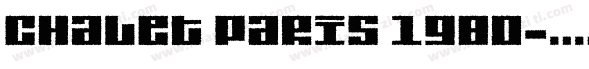 Chalet Paris 1980字体转换